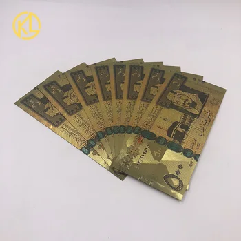 1000 ks/veľa Saudskej Produkty Farba Saudskej Arábie Zlato, Bankovky 500 Riyal Domova Dekorácie najlepší darček pre home collection