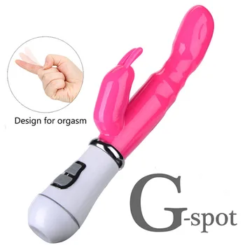 12 Rýchlosť Silné Králiky Dildo Vibrátor Stimulátor Klitorisu Dvojité G-Spot Masér Sexuálne Hračky Pre Ženy, Ženské Masturbator Sex Shop
