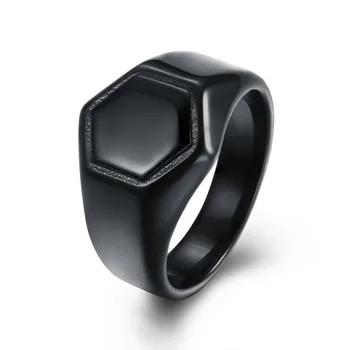 2017 nové kvalitné S925 Strieborná farba módne šperky, Európa a Spojené Štáty populárne Strieborná farba čierna mužov krúžok
