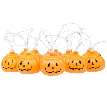 Halloween Tekvica String Svetlá na Čítanie DIY Visí Horor Halloween Dekorácie Pre Domov Strán Dodávky