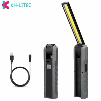 Prenosné KLASU Baterka Pochodeň USB Nabíjateľné LED Pracovné Svetlo Magnetické Pochodeň Lanterna Háčik na Zavesenie Lampa Pre Outdoor Camping