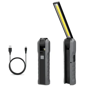 USB Nabíjateľné Prenosné Svietidlo Zabudované Batérie Baterky Baterky, LED COB 4 Režime Magnetické Pracovný Kemp Svetlo